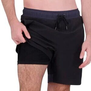 Spyder Men's Size 3XL (XXXL) Black Comfort Liner Shorts Swim Shorts Trunks NWT